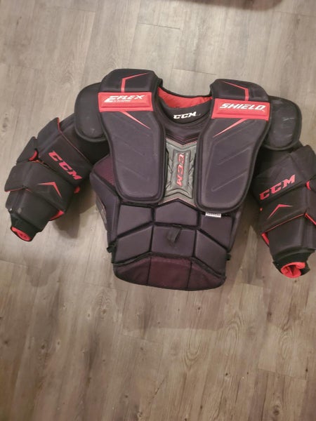 Used Senior Large CCM Extreme Flex Shield Pro Chest and Arm Protector Goalie Chest Protector