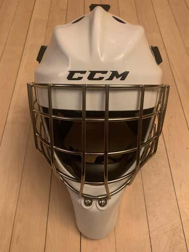 NEW White Senior CCM GFL 1.5  Goalie Mask CERTIFIED
