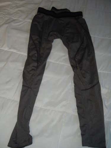 TECH GEAR Compression Tights, Black, Size QUICK DRY- GRAY-USED