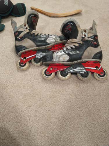 Used Senior Bauer Vapor 2 Inline Skates Extra Wide Width Size 9