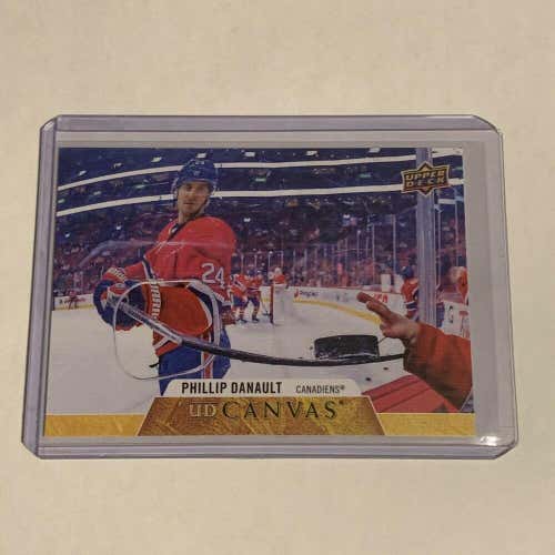Phillip Danault Montreal Canadiens 2020-21 Upper Deck UD Canvas Card #C45