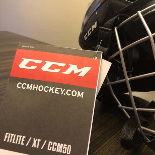 Black New Large CCM Ccm50 Helmet