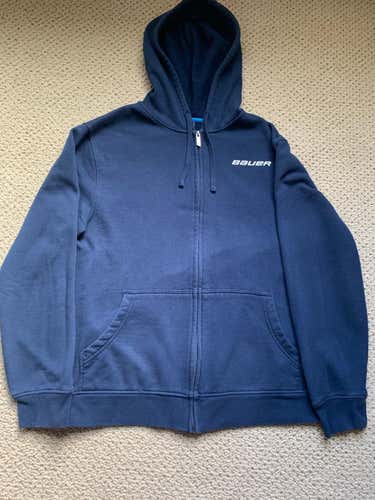 Bauer Full Zip Hoodie - Men's Large - Steam Sanitized - Used/Like New