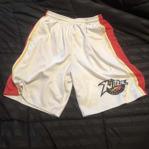 White Adult Small Maryland Lacrosse Shorts