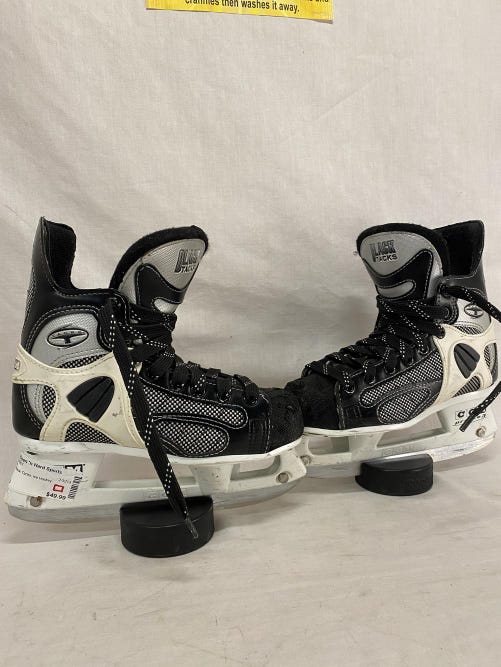Used CCM Black Tacks Ice Hockey Size 1 D Skates