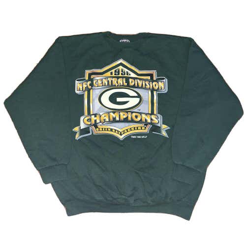 Vintage Green Bay Packers Sweatshirt 1995 NFC Central Division Champions Size XL