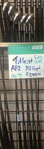 Used Titleist Ap2 716 Forged No 7 Iron 5i-pw Steel Regular Golf Iron Or Hybrid Sets