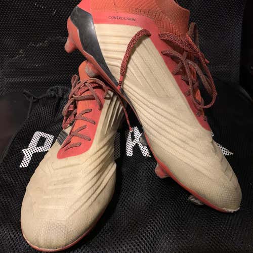 White Unisex Molded Cleats Adidas Predator 18.1 Cleats