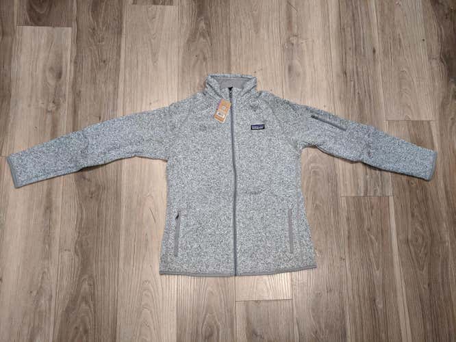 Women's Patagonia Large Better Sweater Birch White Brand New
