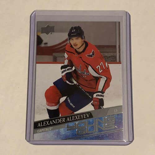 Alexander Alexeyev Washington Capitals 2020-21 UD Young Guns Rookie Card #203