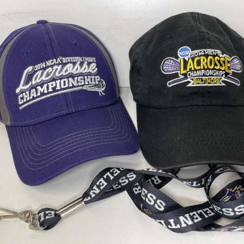 Lot Of 2 National Championship Baltimore Lacrosse  Hats
