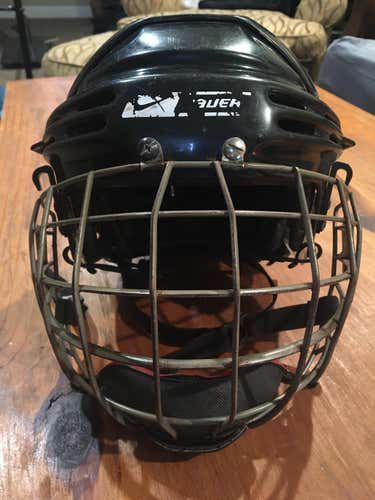 Black Used Medium Bauer Helmet