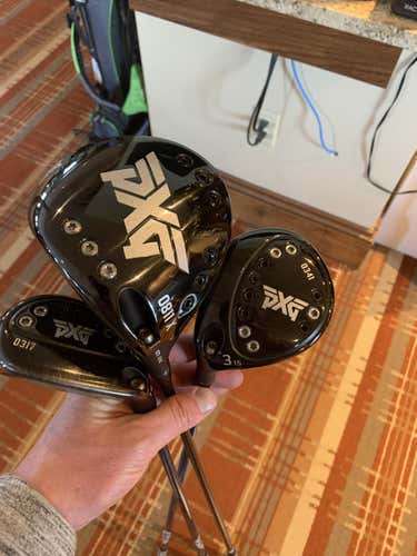 Used PXG 0811 X Gen 2 Driver,  0341 3 wood, 0317 hybrid. (3 clubs)