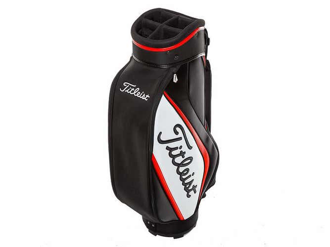 Brand New Titleist Midsize Tour Cart Bag Black/White/Red