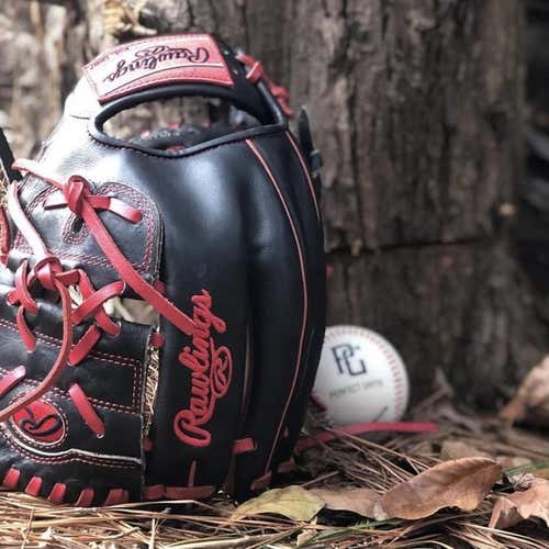 Black High School/College Pitcher's Heart of the Hide 11.75" Baseball Glove