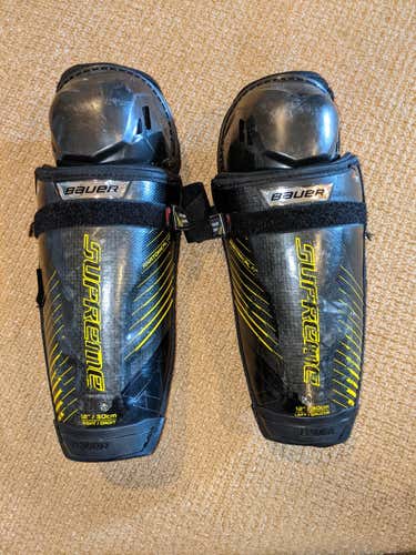 Used Bauer Shin Pads 12" Supreme 1S