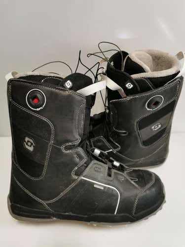 Salomon Used Size 13 (Women's 14) Men's Snowboard Boots
