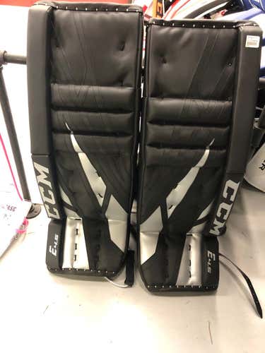 Black New Senior 33"+1" CCM Extreme Flex E4.5 Goalie Leg Pads