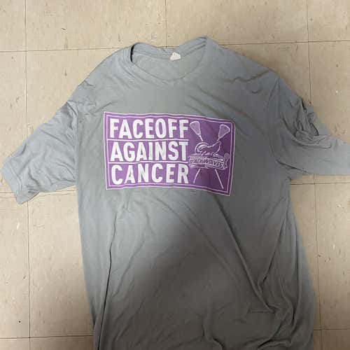 New England Black Wolves Faceoff Against Cancer Warm Up Shirt