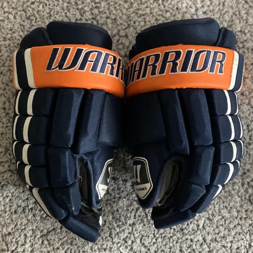 Warrior Pro Series II 14" Hockey Gloves- Navy/Orange/White Senior
