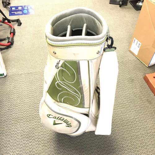 Used Callaway White And Green Bag Golf Cart Bags