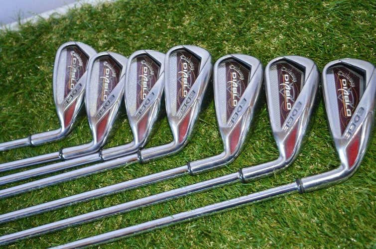 Callaway 	Diablo Edge 	4-P Iron Set 	Rh 	37.25"	Steel 	Uniflex 	Golf Pride Grip