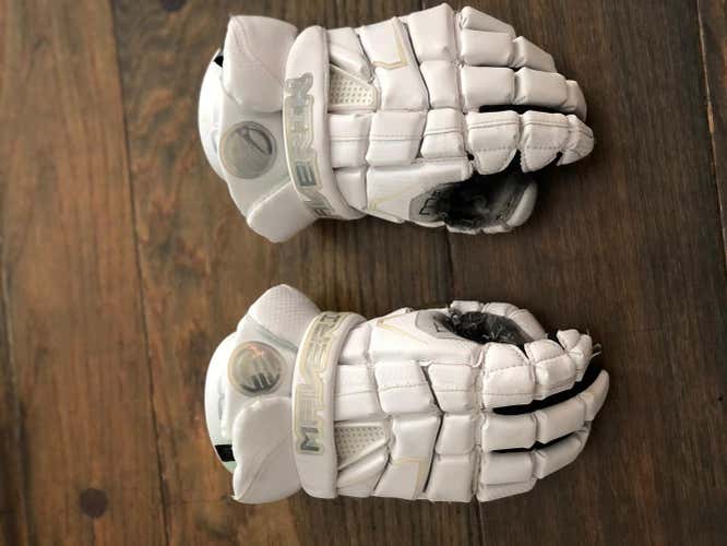 Maverik M4 Lacrosse Gloves 10" white