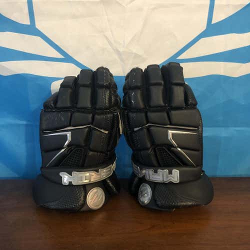 Black Used Player's Maverik M4 12" Lacrosse Gloves