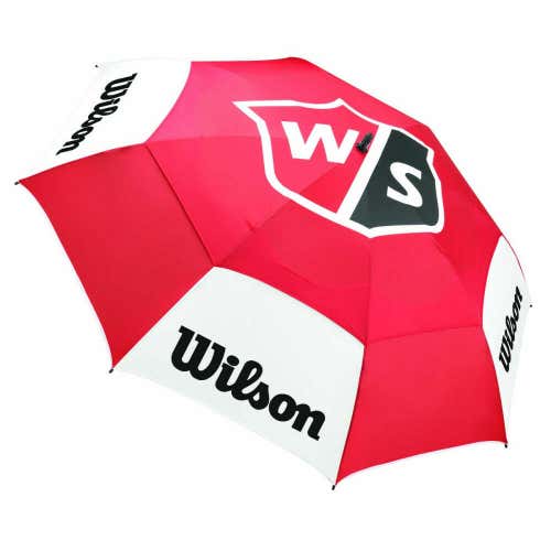 Wilson Staff Tour Umbrella 2020 (Red/White/Black, 62" Coverage) Golf NEW