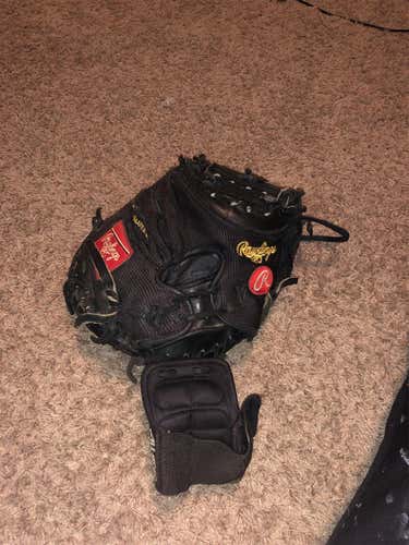 Black High School/College Catcher's Gold Glove 34" Baseball Glove