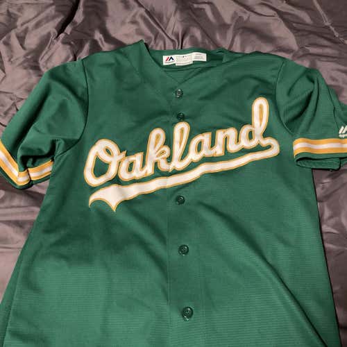 Oakland A’s Green Home Majestic Cool Base Jersey