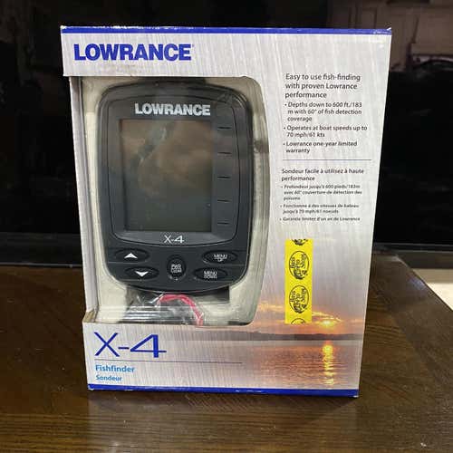 New Lowrance X-4 Fish Finder