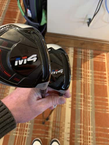 Used TaylorMade M4  3 Wood and M4 19 degree hybrid, s flex (2 clubs)