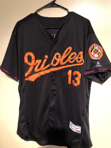 Black Adult XL Majestic Jersey