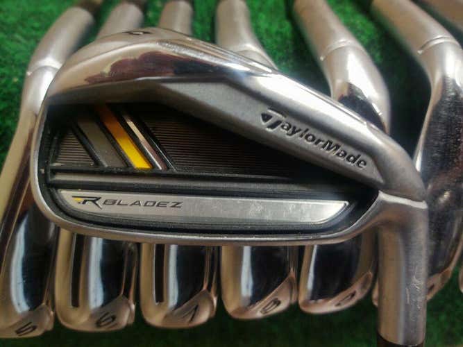 Taylormade Rbladez Iron Set 4-PW,AW Stiff Flex Steel Shaft 85 Gram