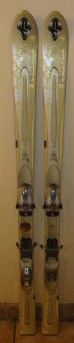 Used Unisex K2 t nine Skis With Bindings