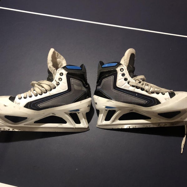 Senior Bauer Reactor 9000 Regular Width Size 11 Hockey Goalie Skates