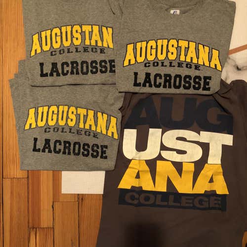 4 Augustana College Lacrosse Shirts Large