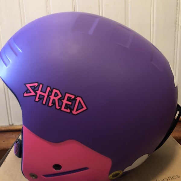 Purple Unisex Small Shred Basher Helmet FIS Legal