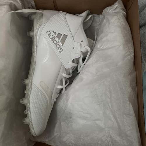 New 2021 Adidas White Cleats Lax/Football Size 12