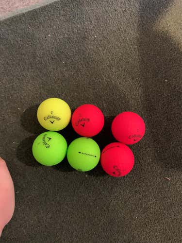 Used Callaway Supersoft 6 Pack Balls