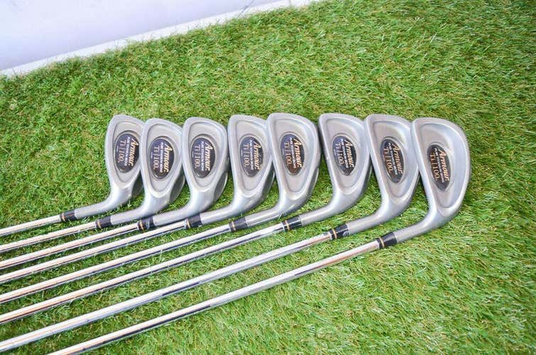 Tommy Armour 	Pure Ti 100	Iron Set	Right Handed 	37.5"	Steel 	Stiff	New Grip