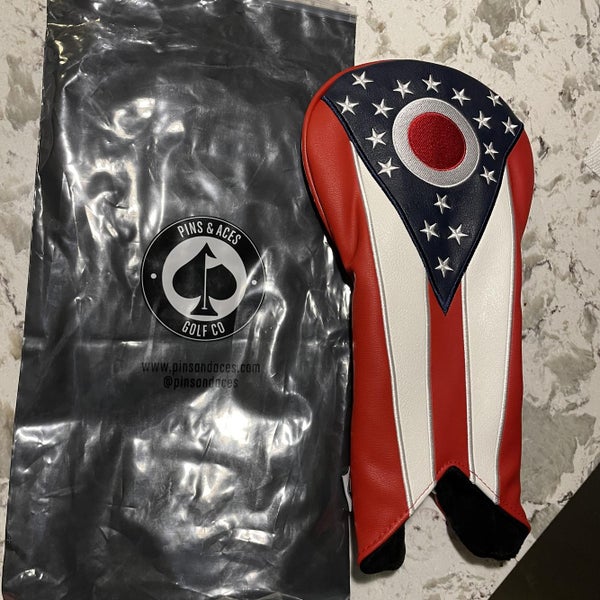 Pins And Aces State Of Ohio Driver Headcover Golf Taylormade Scotty Titleist Callaway