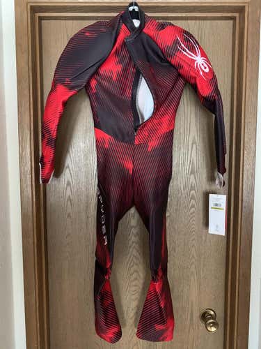 New Spyder Kid 14/16 padded GS speed suit youth boy girl