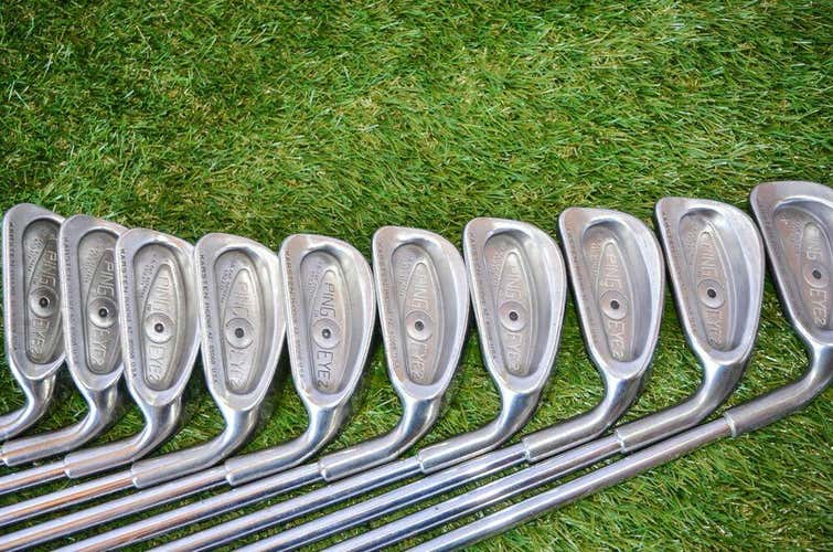 Ping Eye 2 Iron Set 2-W,S Right Handed 37" Steel Stiff New Grip