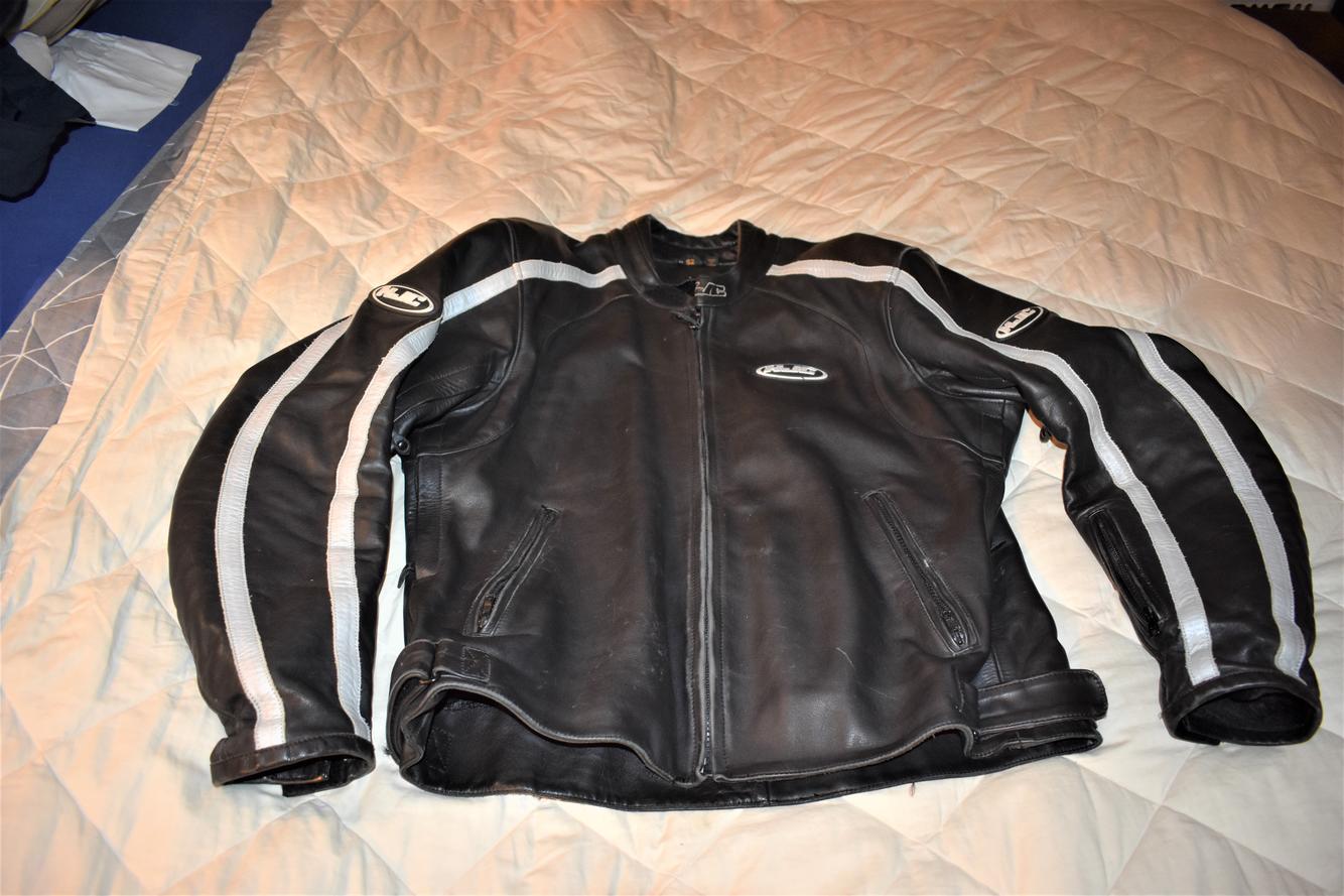 hjc leather jacket