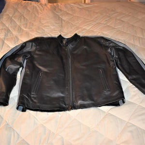 Max Rider Leather Protective Riding Jacket w/Removable liner, Medium