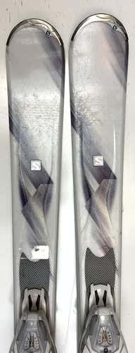 Used Salomon Luan All Mountain Skis with Bindings Size 137 (Option 2004839)
