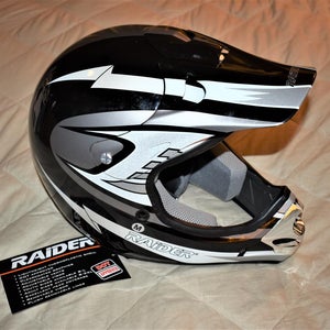 NEW - Raider Power Sports MX-3 Factory Racing Series Helmet w/Bag, Medium