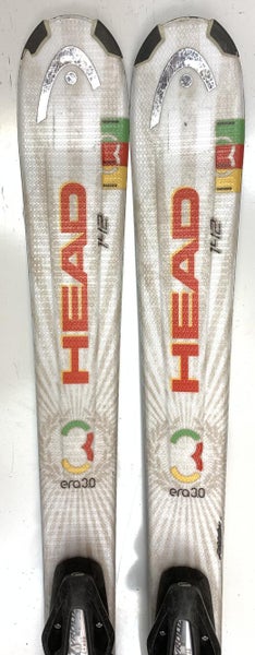 Used Head Rev 75 era 3.0 White All Mountain Skis with Bindings Size 142 (Option 1900164)